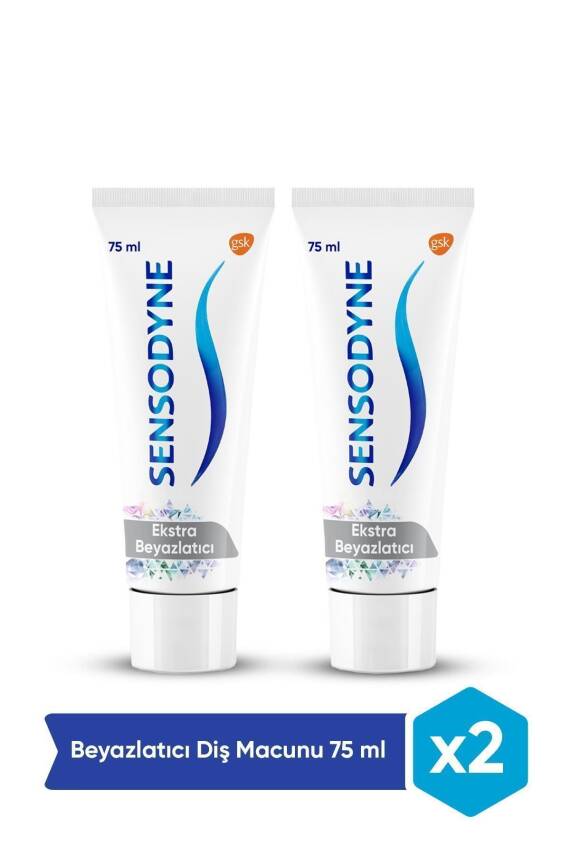 Sensodyne Ekstra Beyazlatıcı Diş Macunu 75ml X 2 Adet - 1