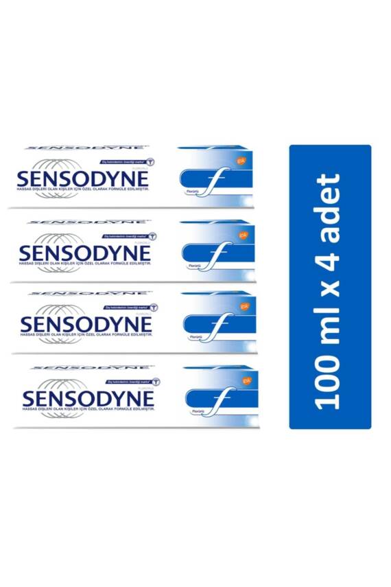 Sensodyne Florürlü F 100 Ml X 4 Adet - 1