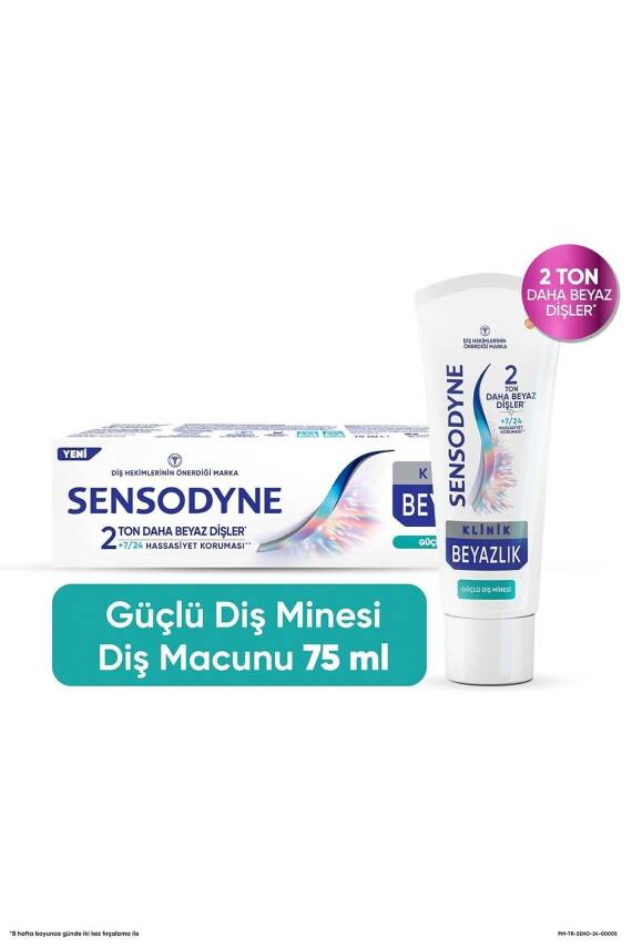 Sensodyne Klinik Beyazlık Güçlü Diş Minesi Diş Macunu 75ml - 1
