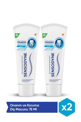 Sensodyne Onarım ve Koruma 75ml Naneli Diş Macunu 2'li Paket - 1