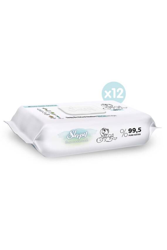 Sleepy Bio Natural Yenidoğan Islak Bebek Bakım Havlusu 12x40 (480 YAPRAK) - 2
