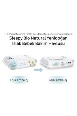 Sleepy Bio Natural Yenidoğan Islak Bebek Bakım Havlusu 12x40 (480 YAPRAK) - 6