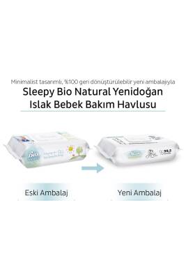 Sleepy Bio Natural Yenidoğan Islak Bebek Bakım Havlusu 24x40 (960 Yaprak) - 6