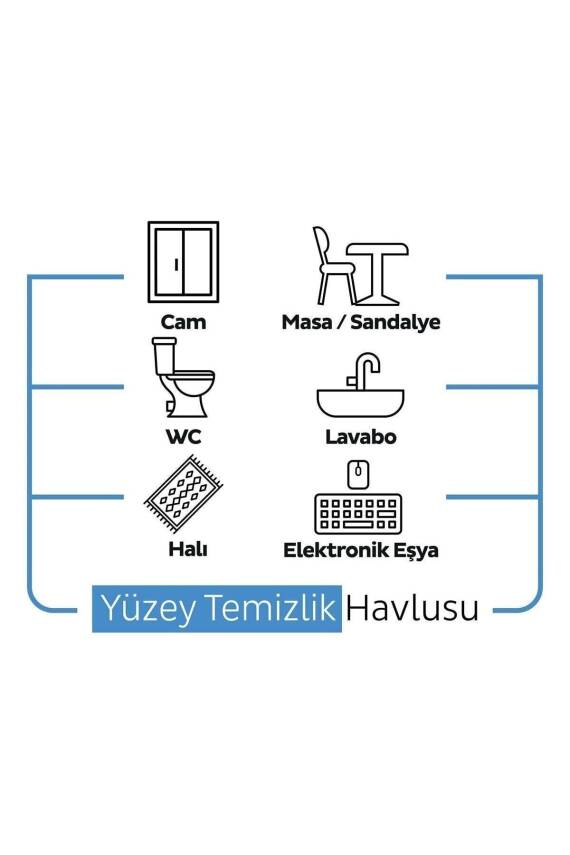 Sleepy Easy Clean Çamaşır Suyu Katkılı Yüzey Temizlik Havlusu&mendili 100 Yaprak - 5