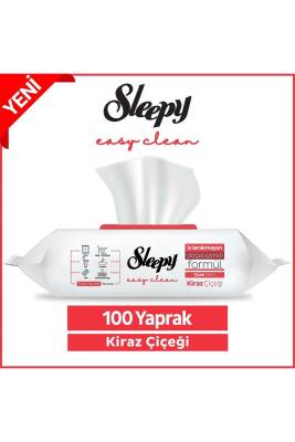 Sleepy Easy Clean Kiraz Çiçeği Yüzey Temizlik Havlusu&mendili 100 Yaprak - Sleepy