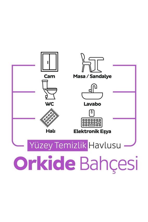 Sleepy Easy Clean Orkide Bahçesi Yüzey Temizlik Havlusu&mendili 100 Yaprak - 6