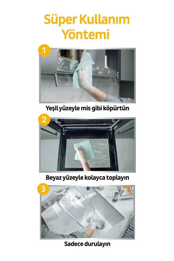 Sleepy Easy Clean Süper Yağ Çözücü Yüzey Temizlik Havlusu&mendili 30 Yaprak - 6