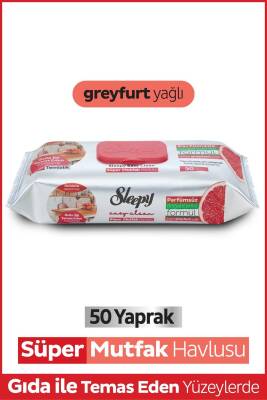 Sleepy Easy Clean Süper Yüzey Temizlik Mutfak Havlusu&mendili Greyfurt Yağlı 50 Yaprak - 1