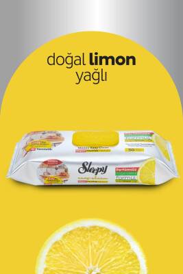 Sleepy Easy Clean Süper Yüzey Temizlik Mutfak Havlusu&mendili Limon Yağlı 50 Yaprak - 3