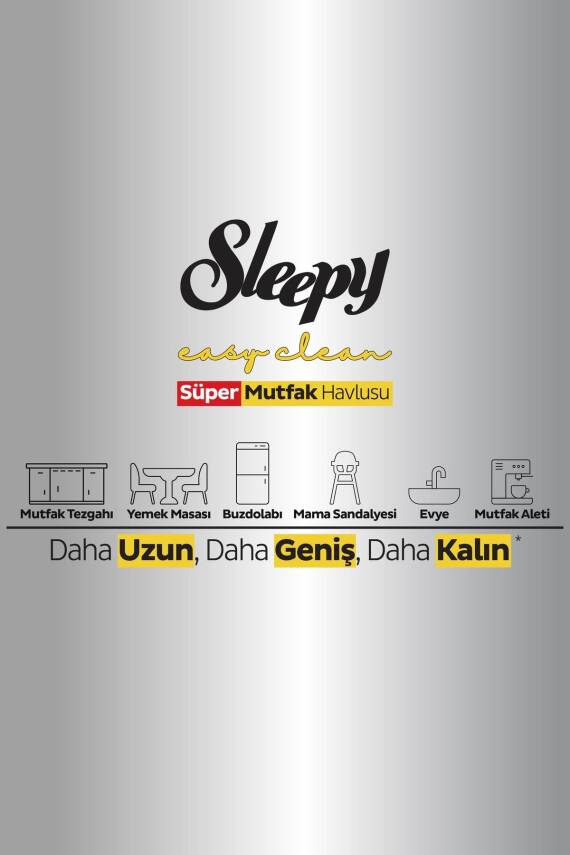 Sleepy Easy Clean Süper Yüzey Temizlik Mutfak Havlusu&mendili Limon Yağlı 50 Yaprak - 5