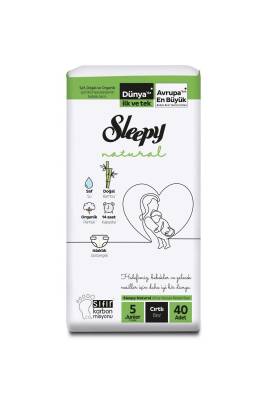 Sleepy Natural Bebek Bezi Junior 5 Numara 40 Adet 11-18 Kg - Sleepy