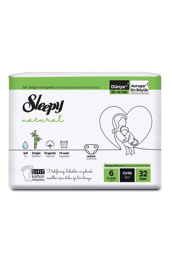 Sleepy Natural Jumbo 6 No Xl 15-25 Kg 32'li - 1
