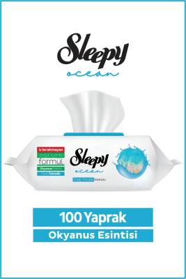 Sleepy Ocean Yüzey Temizlik Havlusu & Mendili Okyanus Esintisi 100 Yaprak - Sleepy