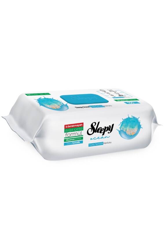 Sleepy Ocean Yüzey Temizlik Havlusu & Mendili Okyanus Esintisi 100 Yaprak - 2