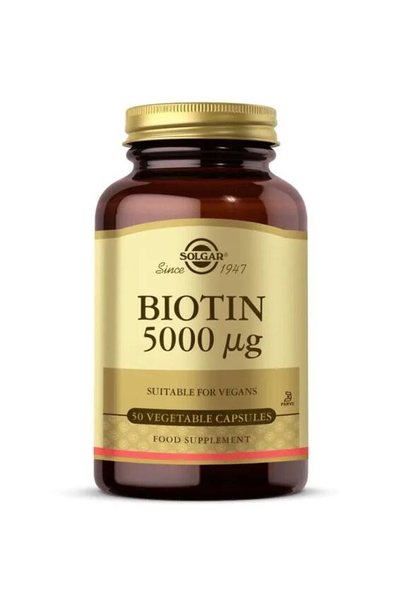 Solgar Biotin 5000 Mcg 50 Kapsul - 1