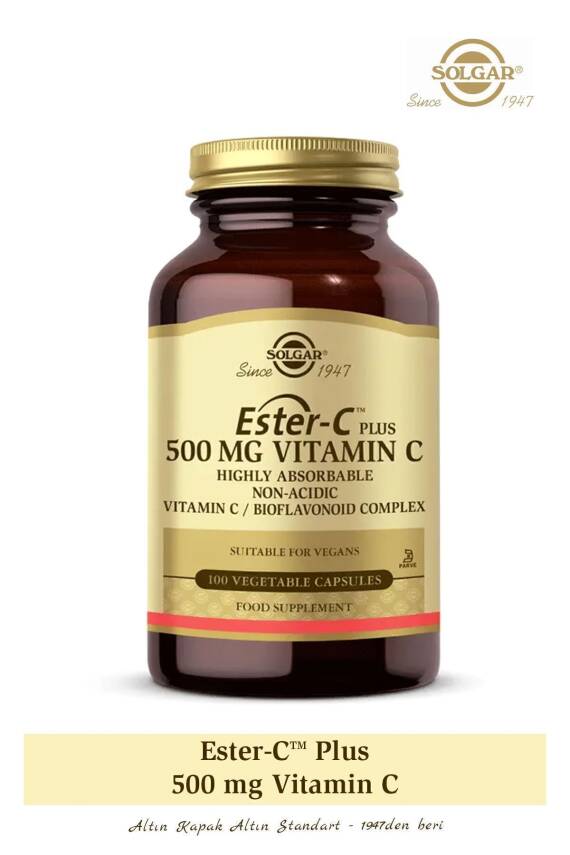 Solgar Ester-C Plus 500 Mg 100 Kapsül - 1