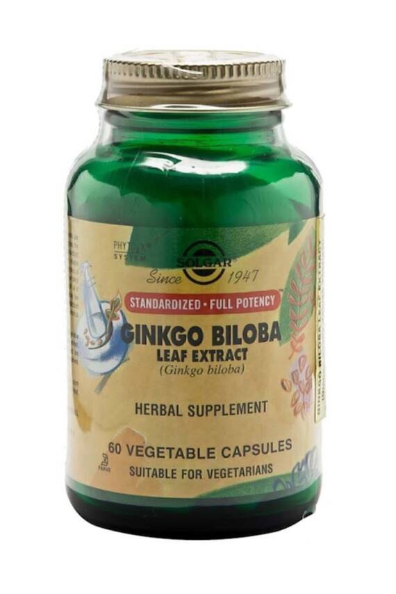 Solgar Ginkgo Biloba Leaf Extract 60 Vegetable Kapsül - 1