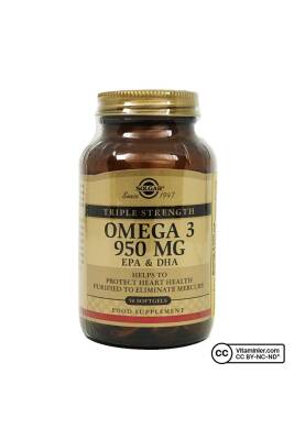 Solgar Omega 3 950 Mg 50 Softgel Kapsül - Solgar