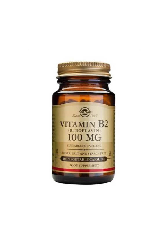 Solgar Vitamin B2 (RİBOFLAVİN) 100 Mg 100 Kapsül - 1