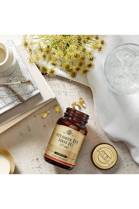 Solgar Vitamin D3 1000IU 100 Kapsül - 2