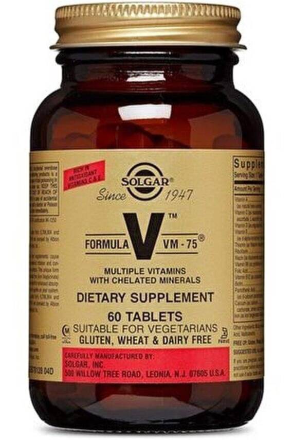 Solgar VM-75 Multivitamin 60 Tablet - 1