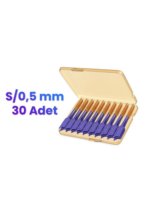 Splat 0,5mm S Beden Elastik Uçlu Diş Arası Fırçası Smilex Ortho Nane Aromalı - 4