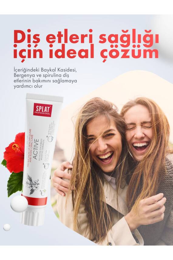 Splat Aktive Diş Macunu Sağlıklı Diş Etine Sağlıklı Tam Ağız Bakımı 100 ml - 2