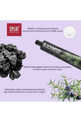 Splat Blackwood Diş Macunu 4 Ton Beyaz 75 ml - 5