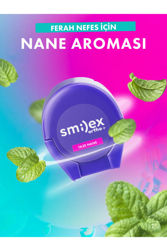 Splat Diş Telleri İçin Özel Smilex Ortho+ Nane Aromalı Diş İpi - 4