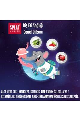 Splat Junior Diş Macunu So' Natural 6-11 Bubble Gum %98 Natural 73 g - 3
