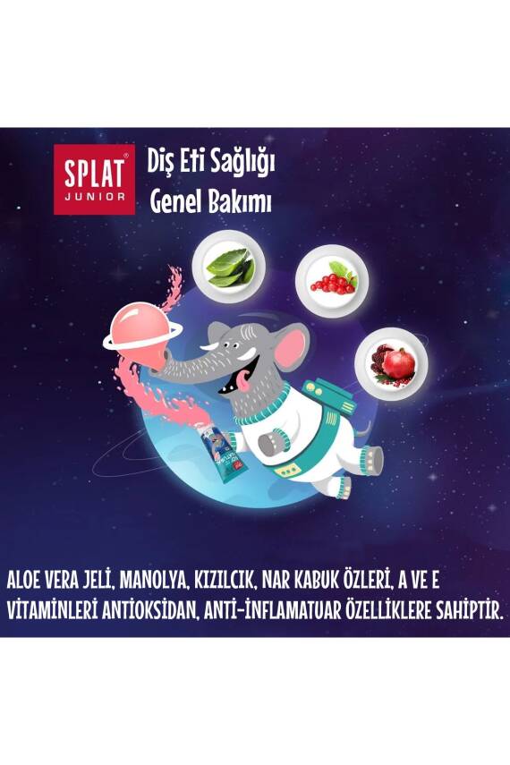 Splat Junior Diş Macunu So' Natural 6-11 Bubble Gum %98 Natural 73 g - 3