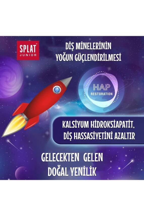 Splat Junior Diş Macunu So' Natural 6-11 Bubble Gum %98 Natural 73 g - 4