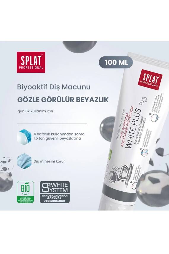 Splat Professional Diş Macunu White Plus 100 ml | Güçlü Beyazlık - 1