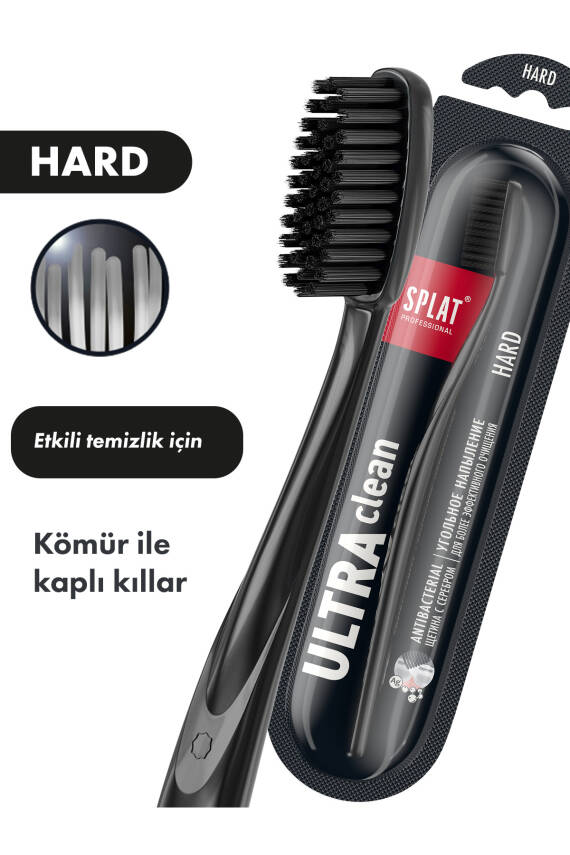 Splat Ultra Clean Kömür Mikro Partikül Kaplamalı Hard Diş Fırçası - 1