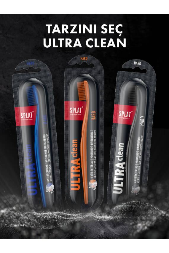 Splat Ultra Clean Kömür Mikro Partikül Kaplamalı Hard Diş Fırçası - 2
