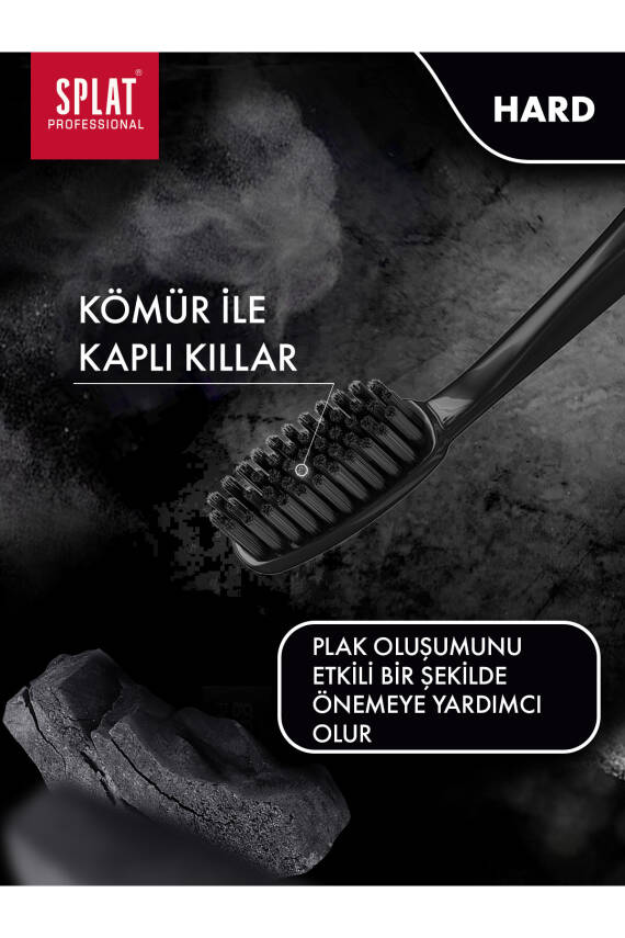 Splat Ultra Clean Kömür Mikro Partikül Kaplamalı Hard Diş Fırçası - 3