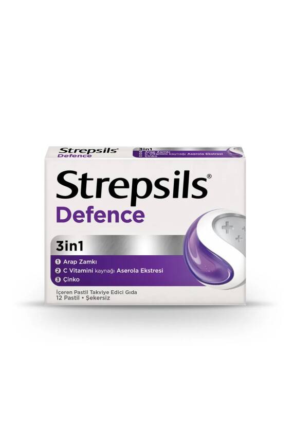 Strepsils Defence 3in1 Pastil 12'li - 1