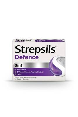 Strepsils Defence 3in1 Pastil 12'li - Strepsils