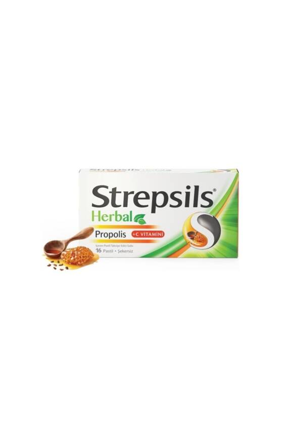 Strepsils Herbal Propolis + C Vitaminli 16 Pastil - 1