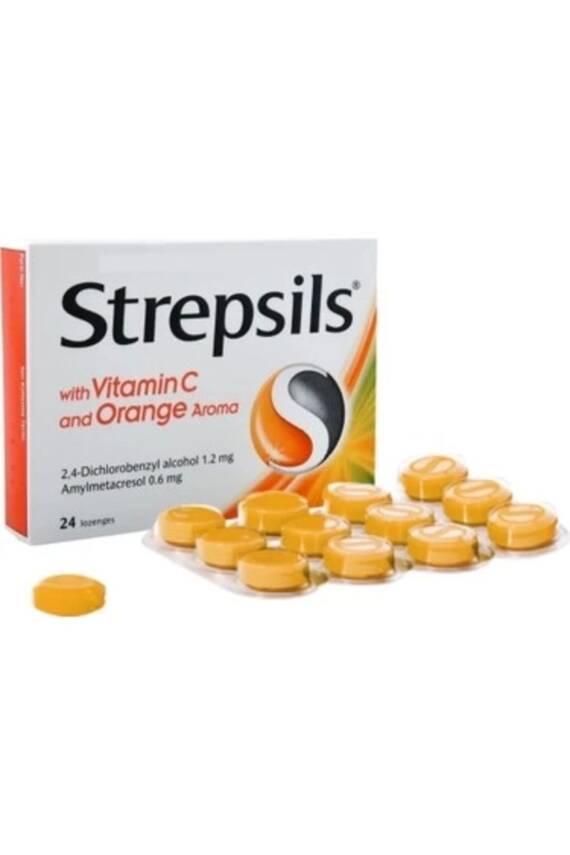 Strepsils Honey & Lemon 24 Pastil | Bal Ve Limon Aromalı - 1