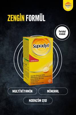 Supradyn All Day 30 Efervesan Tablet | Koenzim Q10, Multivitamin Ve Mineral Içeren Takviye Edici Gıda - 3
