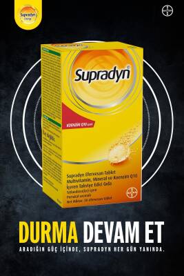 Supradyn All Day 30 Efervesan Tablet | Koenzim Q10, Multivitamin Ve Mineral Içeren Takviye Edici Gıda - 8