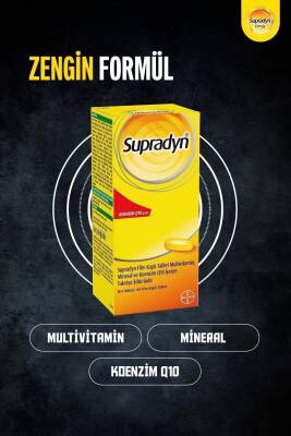 Supradyn Koenzim Q10, Multivitamin Ve Mineral Içeren 60 Film Kaplı Tablet - 3