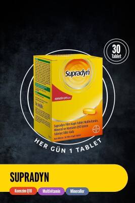 Supradyn Koenzim Q10, Multivitamin Ve Mineral Içeren Takviye Edici Gıda 30 Tablet - 6