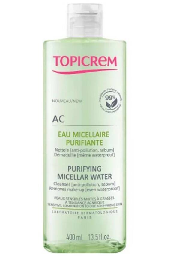 Topicrem Ac Purifying Micellar Water 400 Ml - 1