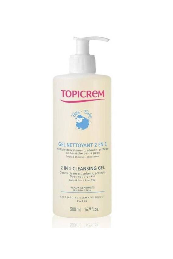 Topicrem Baby 2 In 1 Cleansing Gel Bebek Şampuanı 500 ml - 1