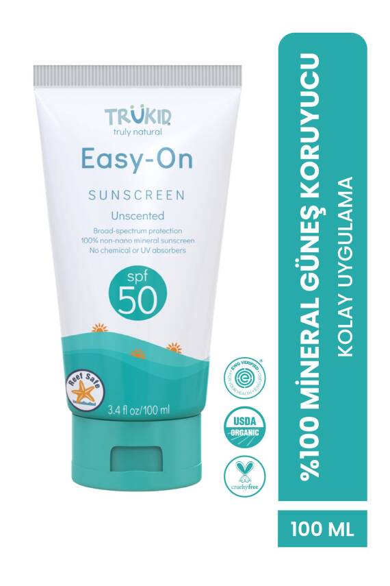 Trukid Easy On SPF50 Güneş Koruyucu 100 ml – Hassas Ciltler İçin Etkili Koruma - 1
