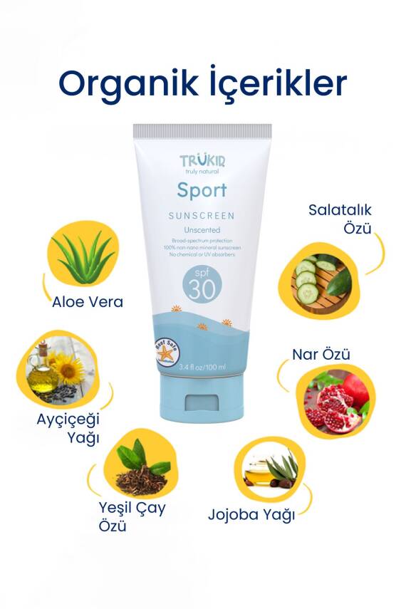Trukid Sport Spf30 Mineral Sunscreen 100Ml - 2