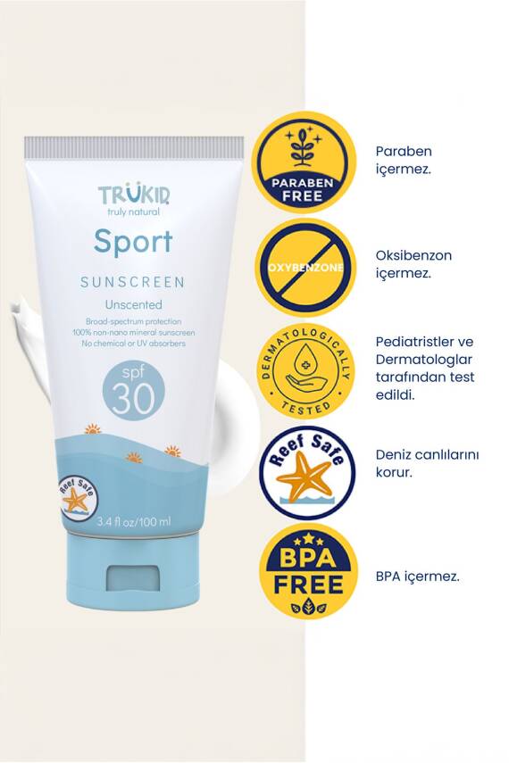Trukid Sport Spf30 Mineral Sunscreen 100Ml - 3