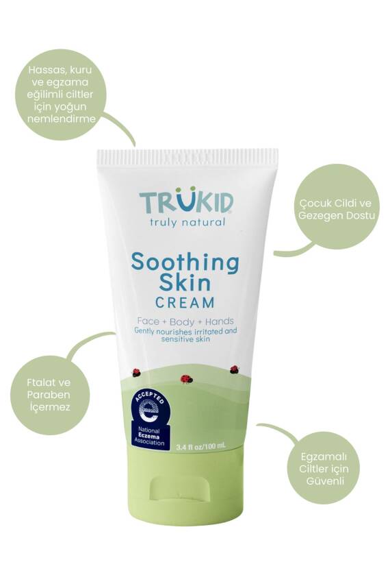 Trukid Trubaby Soothing Skin Cream 100 ml - Egzamalı Ciltler Için Doğal Bakım - 3